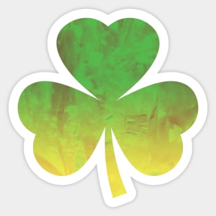 Crystal Shamrock Sticker